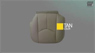 2003 - 2006 Chevy Tahoe Bottom Leather Seat Cover in Four Colors