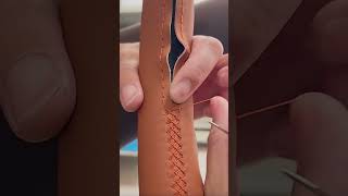 STITCHING Car Steering Wheel Covers - Easy DIY Leather Steering Wheel Cover