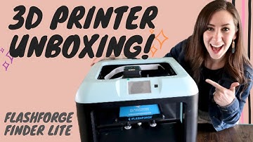 Unboxing My 3D Printer! - Flashforge Finder Lite 3D Printer | Popcorner Reviews