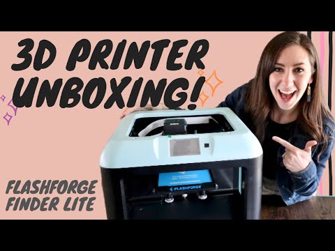 Unboxing My 3D Printer! - Flashforge Finder Lite 3D Printer | Popcorner Reviews