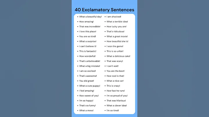 40 Exclamatory Sentences in English – Express Yourself with Strong Emotions! 🚀