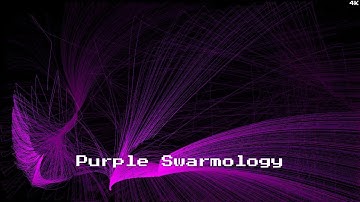 Purple Swarmology — (1h) | Hypnotic Particles with Motion Trails