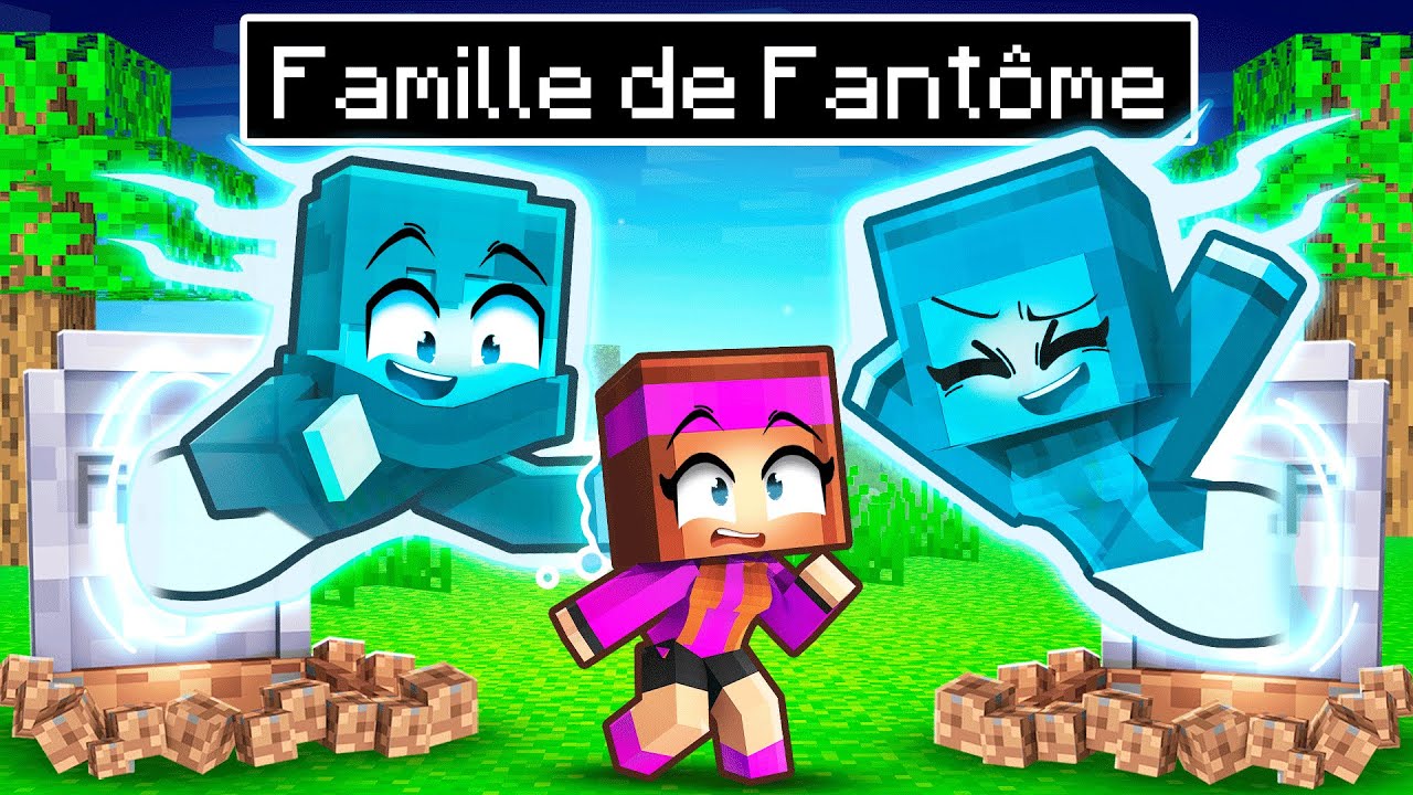 Adopté par une Famille de FANTÔME sur Minecraft !