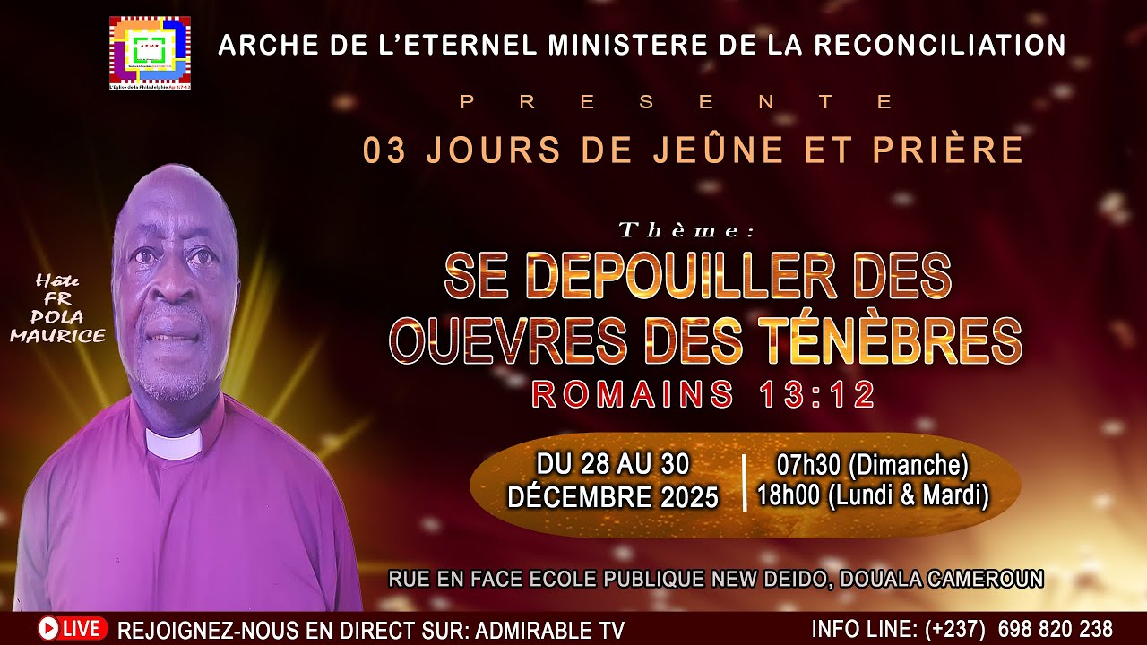 CULTE D'ACTION DE GRACE ANNUEL / 28.12.2025