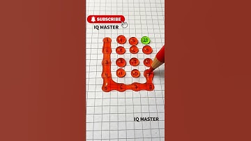 Draw a Checkered Path With Numbers 1 and 21? #drawing #line #maths #quiz #shorts