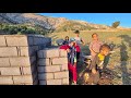 Building a bathroom and constructing araised platform for installing a water tank bymaryam and her c