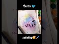 painting 🎨🖌️ # tree 🌴  #bird 🐦# butterfly 🦋 # art by missartba