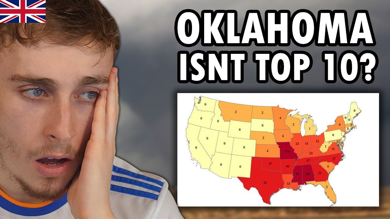 Brit Reacts to Top 10 States with the Most Tornadoes - YouTube