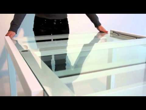 Tavolo Allungabile Quadro In Cristallo Compact By Midj