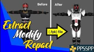 Tutorial Extract, modify, and repack FPK Files | Kamen Rider Super Climax Heroes PSP | MOD PSP