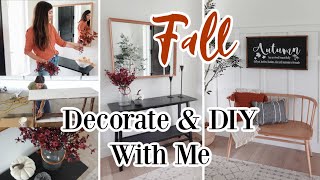 New* FALL Decorate With Me \& Fall DIYs 2021 \/ Fall Decorating Ideas