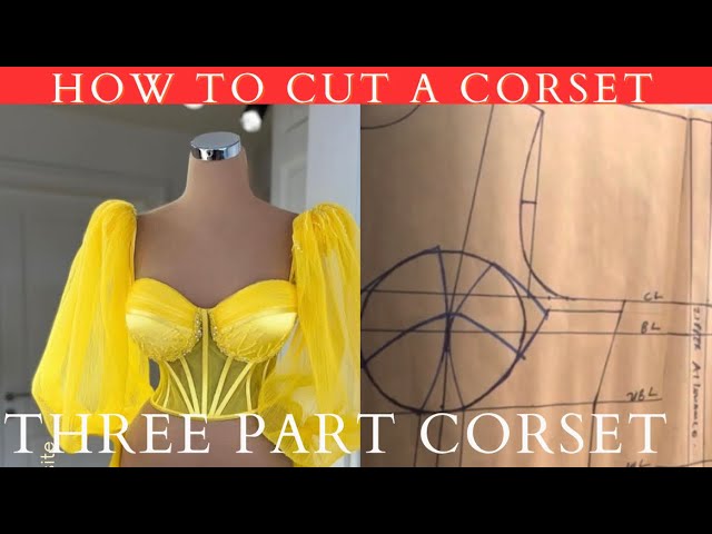 How To Draft A Three Part Corset Pattern 