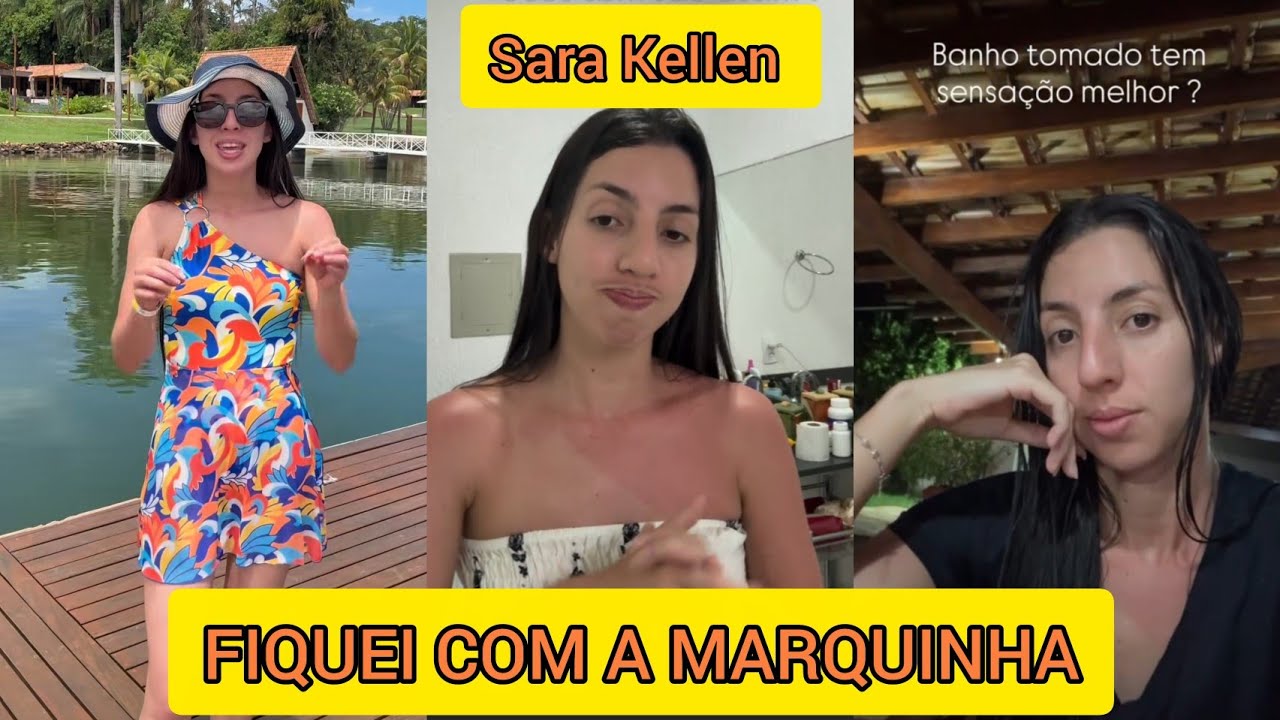 SARA KELLEN SE QUEIMOU MUITO MUITO E FICOU COM MARQUINHA 