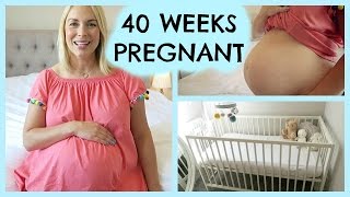 40 WEEKS PREGNANT  | NURSERY TOUR & PLACENTA SMOOTHIE
