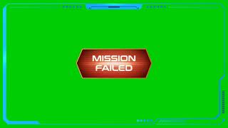 Pvp Animation Of Mission Failed 4Gsb20 No Copyright Green Screen Effect 4K