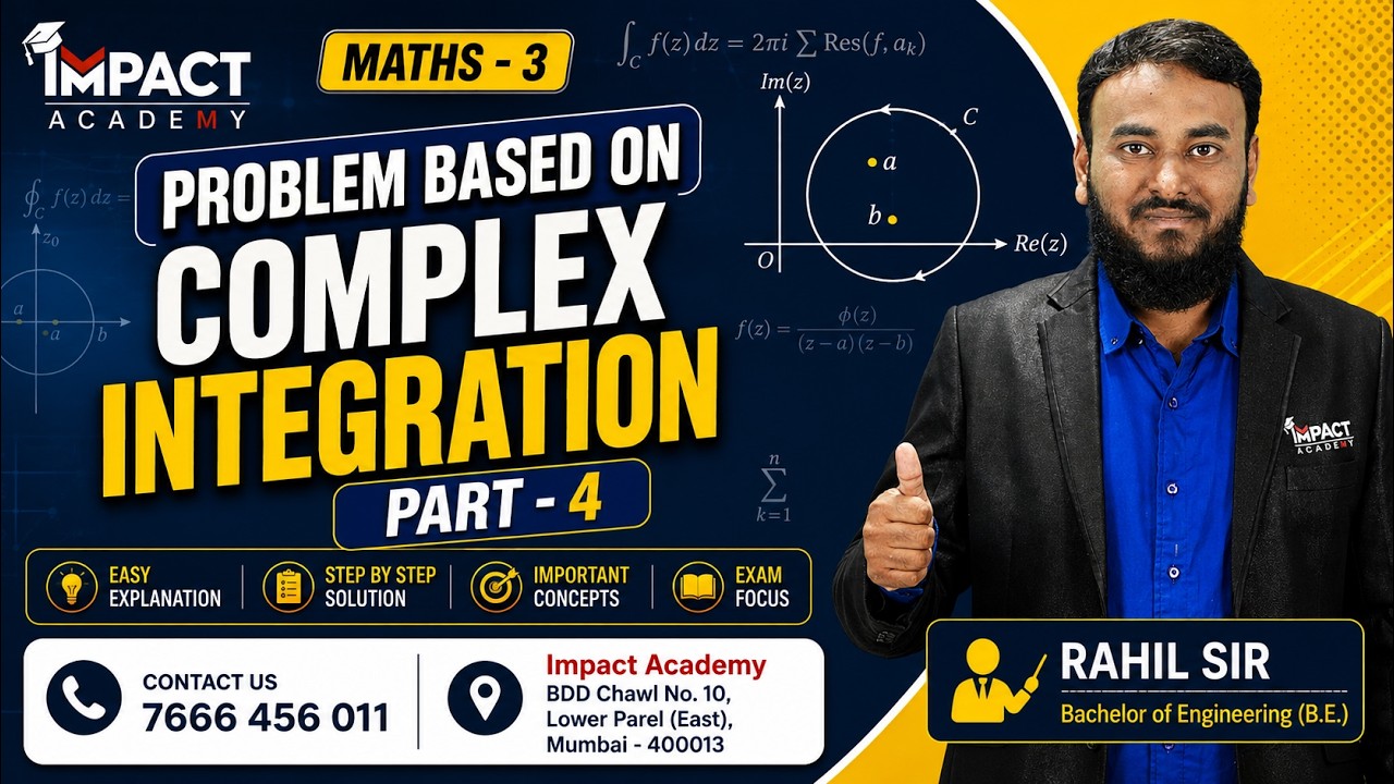 Problem Based on Complex Integration Part - 4 | Maths - 3 in Hindi ...