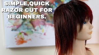 RAZOR SHAG HAIRCUT FOR BEGINNERS