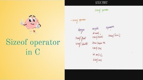 sizeof operator in C