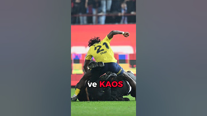 Trabzonspor 2-3 Fenerbahçe | Büyük Kaos