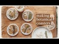 Making botanical resin coasters (timelapse video) | Pebbles + Herbs