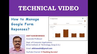 google form responses by AMIT KUAMR BISWAS in hindi | google form | google form result | 2020