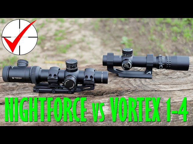 Nightforce NXS 1-4 vs Vortex PST 1-4 - YouTube