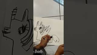 Akeo Drawing Princess Cadance From MLP #akeobrielle #short #shorts #shortvideo #shortsvideo