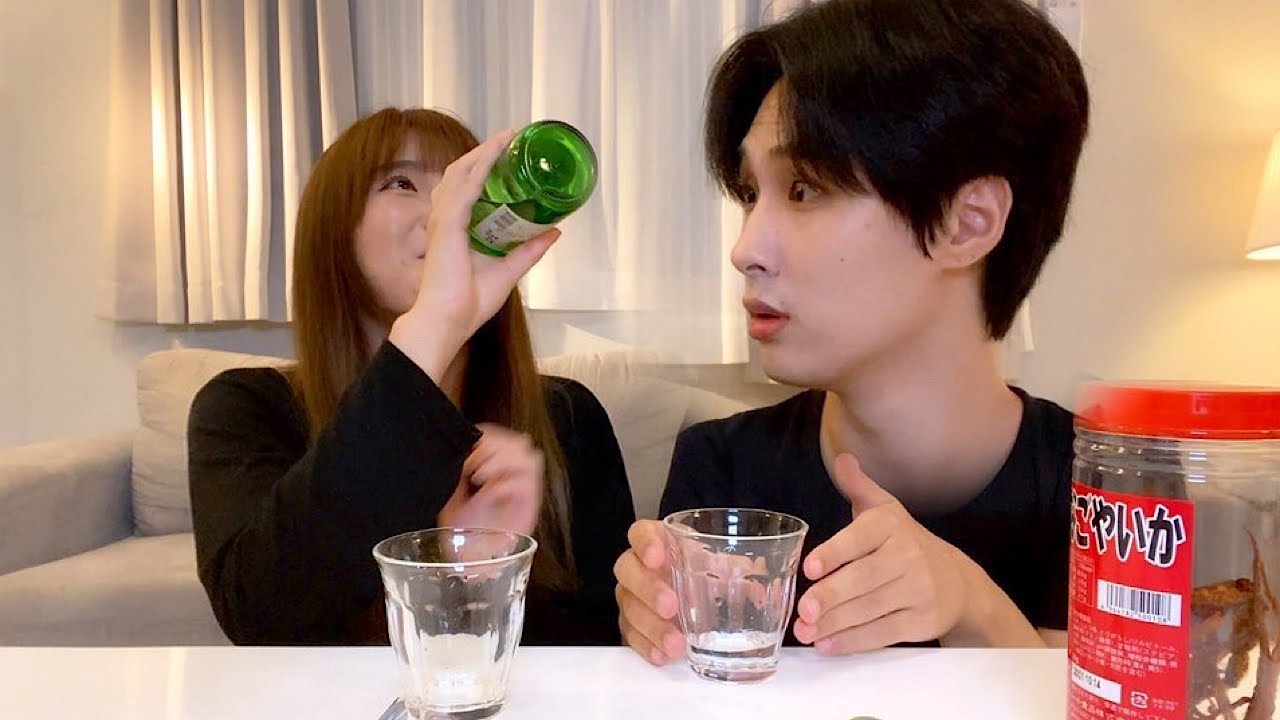 【ドッキリ】韓国人夫の前で韓国焼酎を一気飲みしたらどんな反応をするのか!?