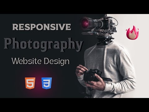 How to build a 🚀 Responsive Photography Website using HTML CSS | Code ...