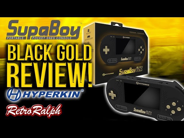 Hyperkin SupaBoy Black Gold - Handheld SNES! - YouTube