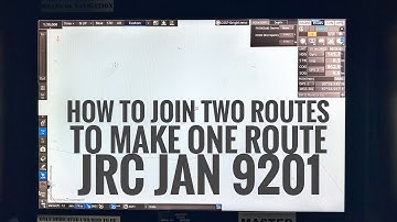 ECDIS Passage Planning | How to Join Two routes in JRC Jan 9201 ECDIS