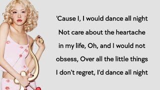 Rosé - Dance All Night Resimi