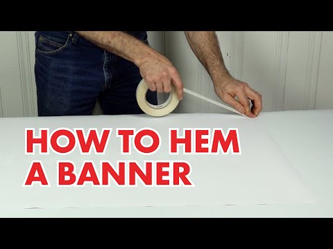 How to Hem a Banner with TigerTape
