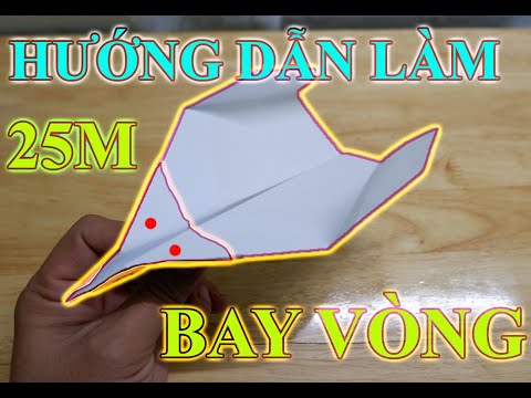 Xếp giấy Origami-Hướng dẫn gấp máy bay giấy đơn giản nhất (Mẫu 2) . bé nguyên tv