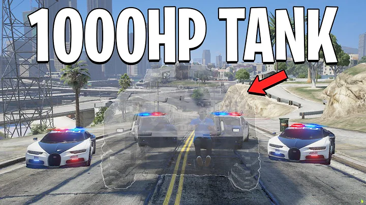 Trolling Cops In A Invisible 1000HP Tank on GTA 5 RP
