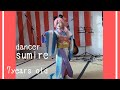 紫艶「渋谷のネコ」kimono kawaii Japanesegirl 大衆演劇好きな@sumire_dances~小学1年生