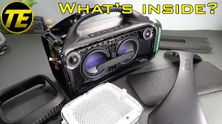 What's inside Tribit StormBox Blast 90W Bluetooth Speaker