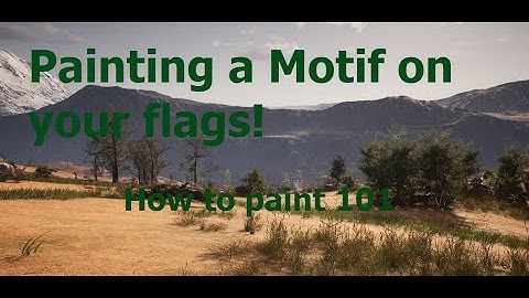 How to paint your back and saddle flags! - Myth of Empires!