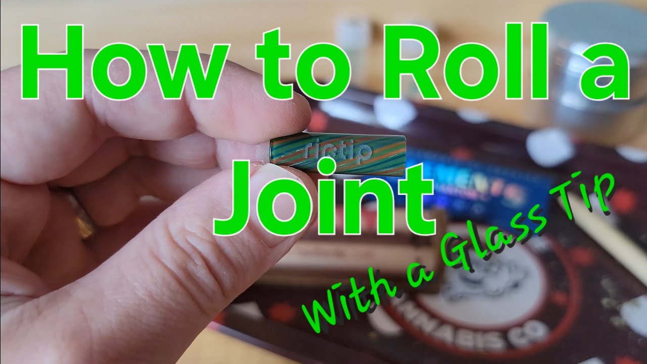 How to roll a joint with a glass tip. This is the EASIEST method!