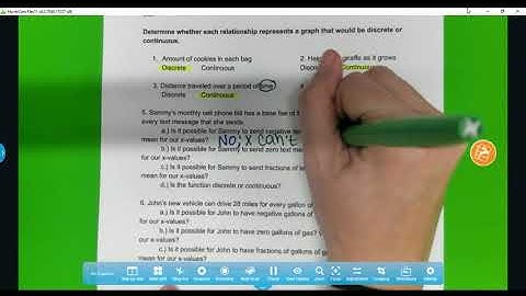 Notes Video Discrete and Continuous Functions