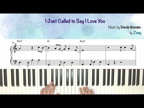 I Just Called to Say I Love You (easy) - Stevie Wonder