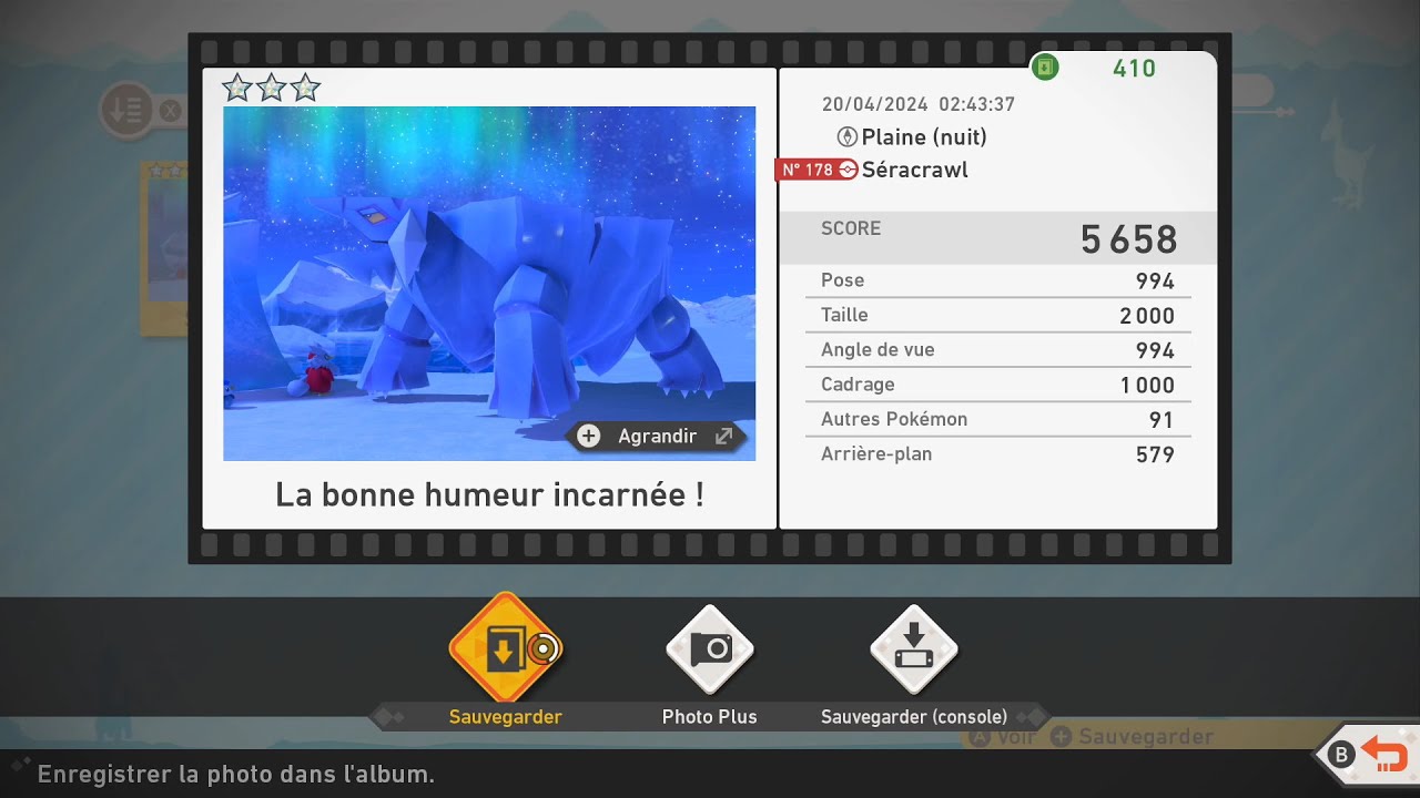 Avalugg 3☆ 5658 - New Pokémon Snap