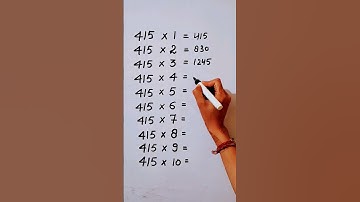 Write the Table of 415 in 18 second only..#maths #mathshack #mathstricks ‎@study_care0 