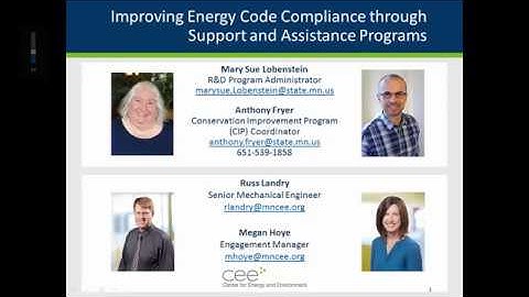 Webinar: Energy code compliance