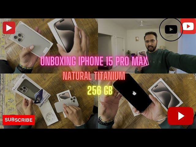 Le Hi Liya iPhone 15 Pro Max!!!! || Finally Bought iPhone Natural Titanium 256 GB @AppleIndia ​⁠