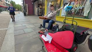Golden Greenhouse, A Busking Improvisation On The High Street Of Worcester, England
