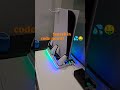The base PlayStation 🏂🏂with intergrated coeling Fans charging #temu coling Fan For PS5/PS5 💦