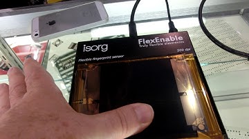 Polymer image sensors for Fingerprint and X ray imaging    ISORG Sensor expo