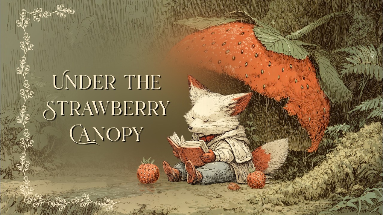 Under the Strawberry Canopy | Relaxing Woodland Folk Music for Focus & Study