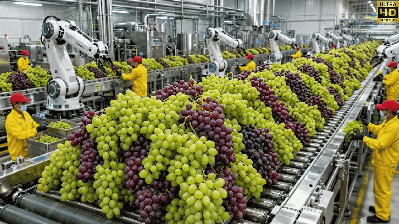 Inside the World's Largest Vineyard From Grapes to Bottled Wine 🍷✨